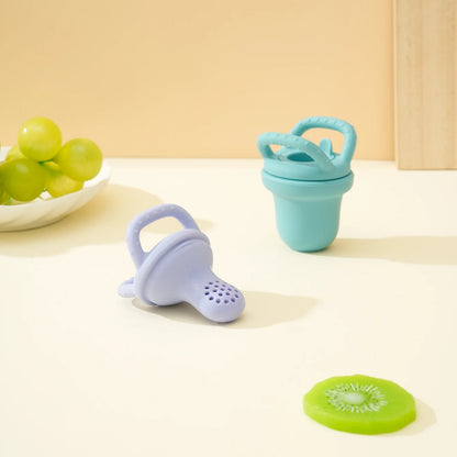 1PCS Baby Silicone Food Supplement Pacifier Pure Color Baby Tableware Portable Baby Fruit Vegatable Feeder Teether Baby Toys