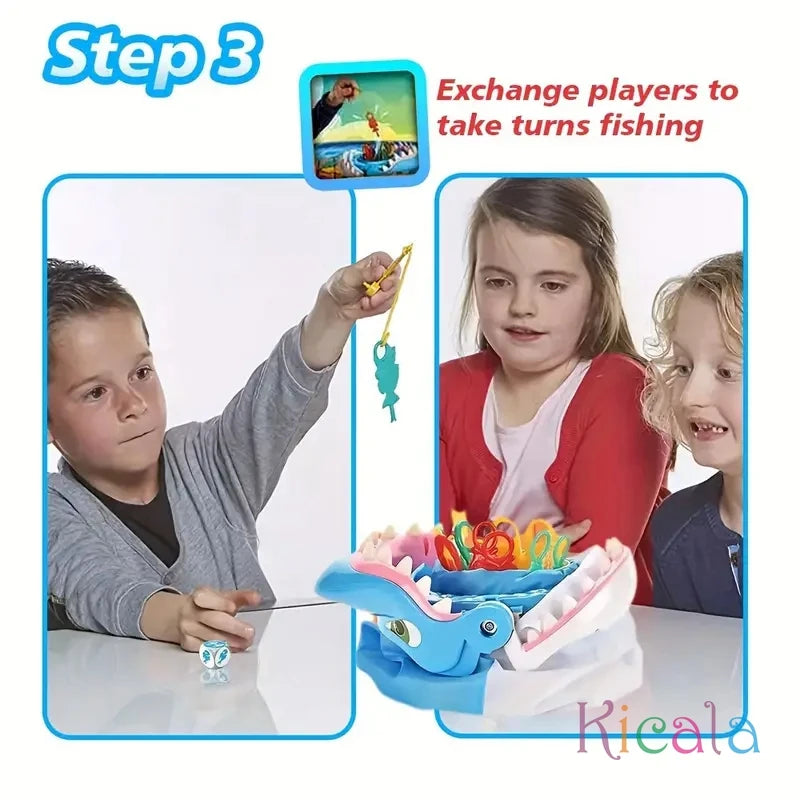 Shark Bite Family Game Colorful Sea Creatures Fishing Adventure Party Game Toys For Kids Adults Christmas Birthday Toy Gifts