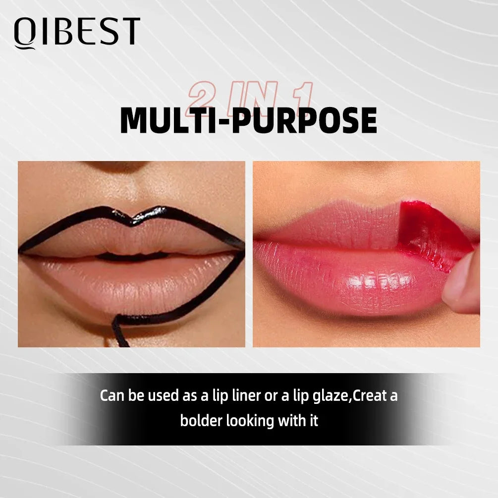 QIBEST 4 Colors Peel Off And Reveal Lip Stain Long Lasting Waterproof Pink Lip Tint Transfer Proof Natural Lip Stain Makeup