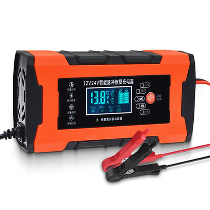 Car Battery Charger 12V 10A 24V 5A Automotive Digital Display Detection Pulse Repair Car Chargers Motorcycle Car Accesorries