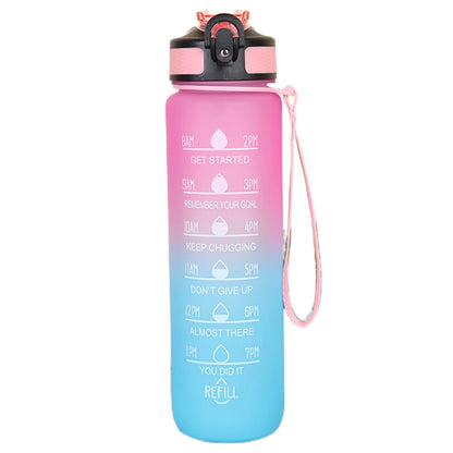 1L Water Bottle Portable Sport Water Bottle Pretty Drink Bottle Leakproof Gym Water Bottle for Outdoor Travel Fitness Cycling