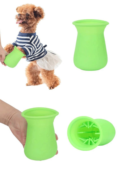 Tbelix Dog Paw Cleaner Cup Soft Silicone Foot Clean Brush Portable Pet Dogs Dirty Foot Wash Foot Cleaning Bucket Foot Wash Tools
