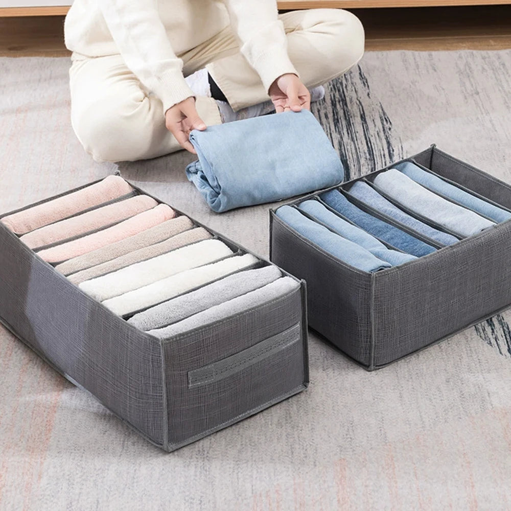 Clothes Organizer Box Panties Socks Storage Boxes Wardrobe Drawers Organizers Pants Clothes Jeans Separator Bra Folding Divider