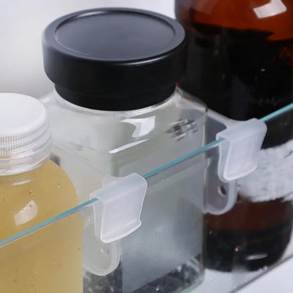 Plastic Fridge Separator Refrigerator Shelf Dividers Clip Extendable Partition Kitchen Bottles Shelves Home Organization Tools
