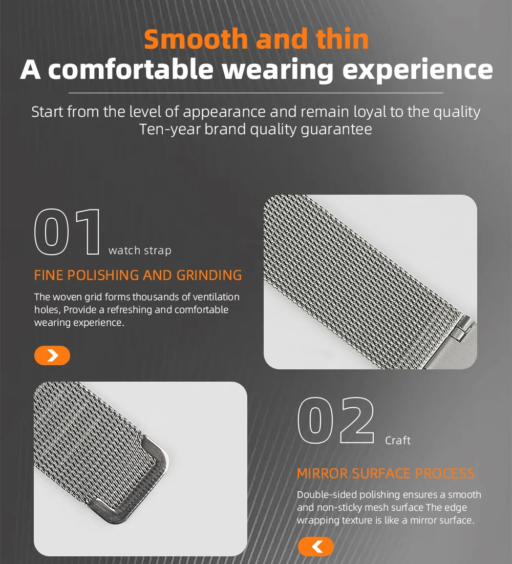 Metal Strap For Huawei Band 10 Stainless Steel WatchBand for Huawei Band 9 Wristband for Huawei Band 8 Replacement Accessories