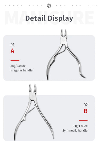 Stainless Steel Nail Scissors Dead Skin Cuticle Remover Nail Clippers Ingrown Toenail Foot Care Tool Eagle Beak Plier