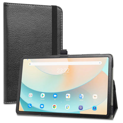 Tablet Case For 10.4" TCL TAB 10 Gen 2 / TECLAST T40Air  Folding Stand PU Leather Cover with Elastic Closure