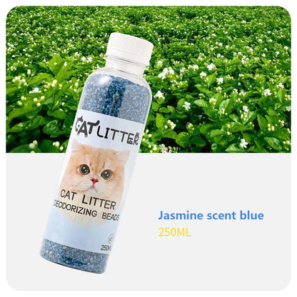 A bottle of cat litter deodorizing beads - make your home smell comfortable remove odors and deodorizers