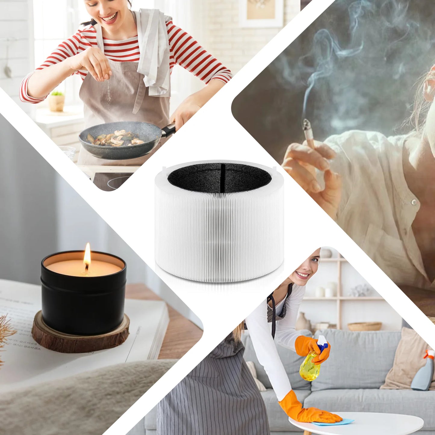 H13 Air Purifier for Large Home Room, HEPA Silent Smart Air Cleaner for Bedroom, Pet Allergies, Air Purifier for Dust Home Clean