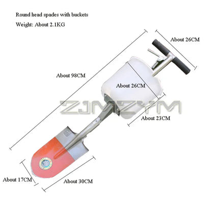 Fruit Tree Fertilizer Spreader Agricultural Hard Ground Deep Gun Small Agricultural Machine New Type Throwing Fertilizer Shovel