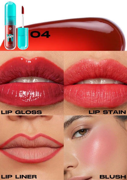 YOUNG VISION 6-Shade Avocado Long-Lasting Moisturizing Lip Stain is lightweight, non-sticky, non-stick cup lip stain
