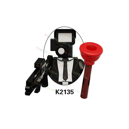 Hot Game Building Blocks Skibidi Toilet Accessories TV Monitor Cameraman Speakman Figures Toys KDL829 KDL826 KDL828