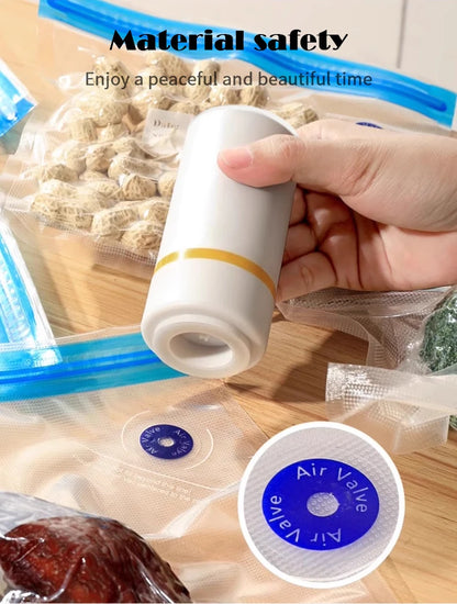 high-quality food handheld vacuum sealer Portable & Rechargeable Vacuum Sealer (Vacuum Sealers+ 30 reusable vacuum seal bags