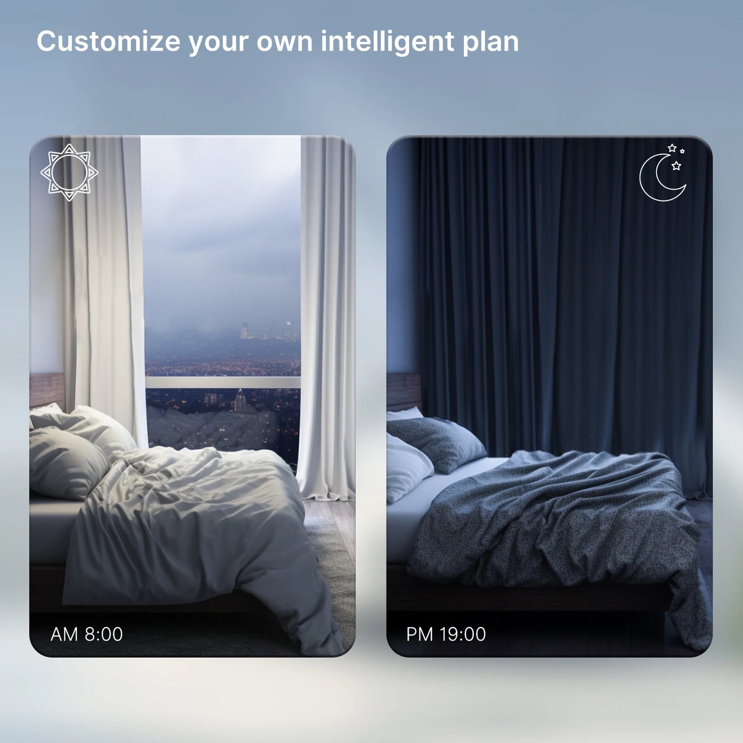 MOES WiFi/Zigbee Smart Curtain Motor Electric Curtain Opener Super Silent For Curtain Track Remote Control Compatible with Alexa