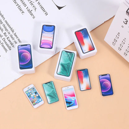 1:12 Scale Miniature Dollhouse Mobile Phone Model for Doll House Decoration
