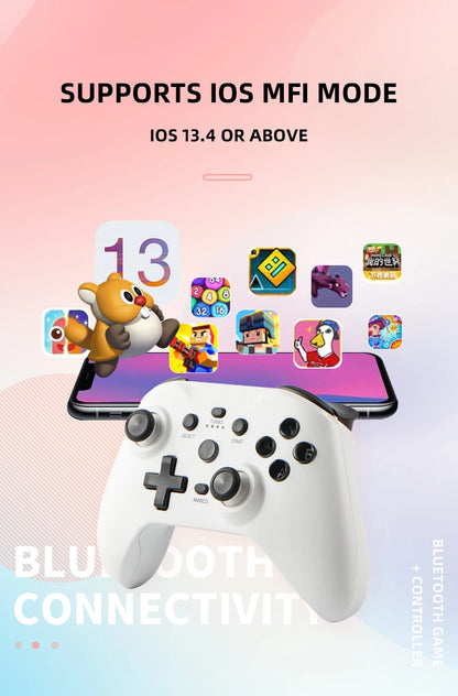 Switch gamepad  Wirelless  controller Supports Android phones/iOS/computers Win10/PS4 with dual motor vibration