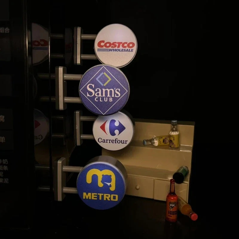 Room Decoration Fridge Magnets Coffee Shop Luminous Light Boxes Creative Convenience Store Light Signs Home Decorative Ornaments