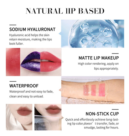Lip Stain Peel Off and Reveal Long Lasting Waterproof Pink Lip Tint Transfer Proof Natural Lip Stain
