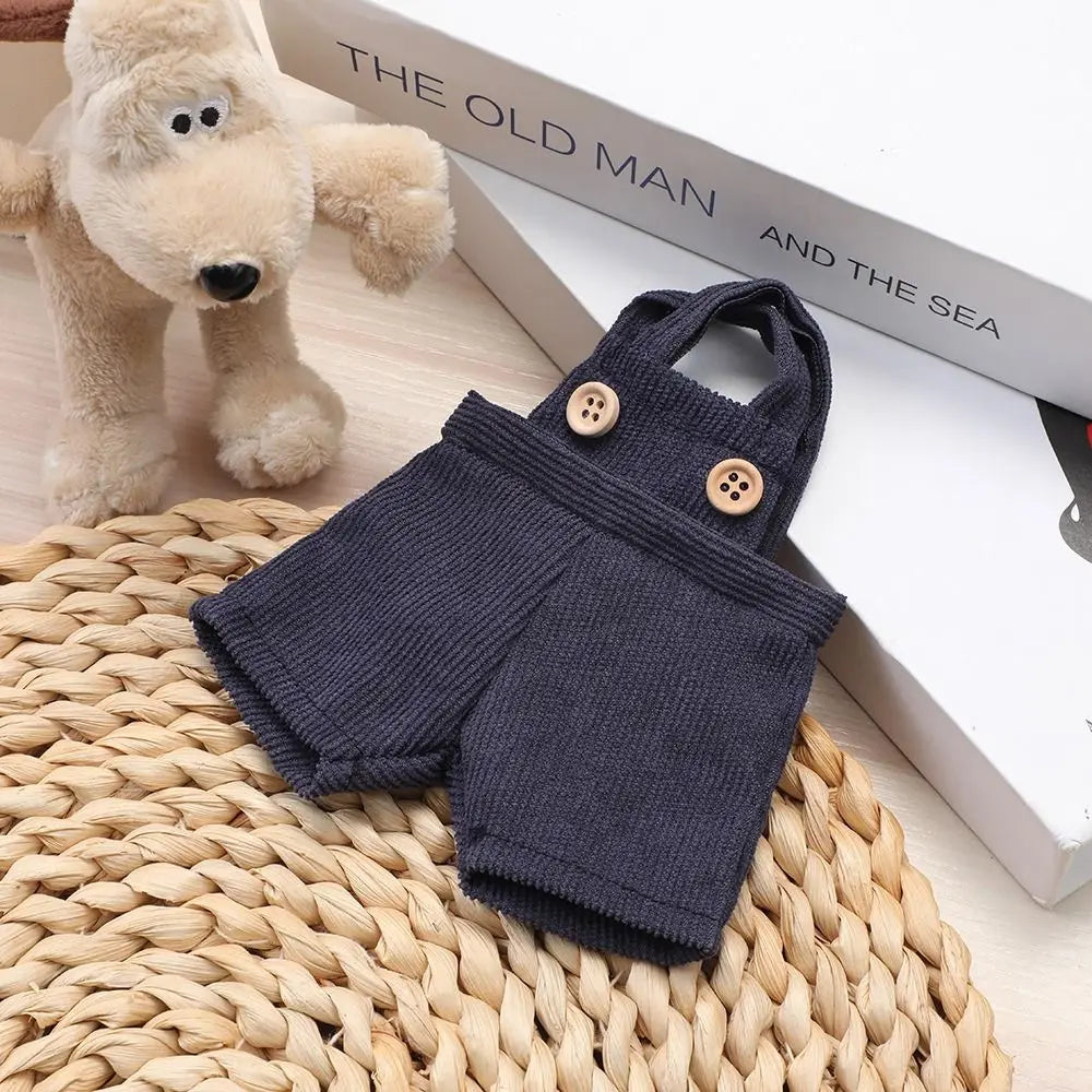 20cm Cotton Doll Clothes Fashion T-shirt Clothes Doll Overalls Suit Casual Wears Overalls Pants Dolls Clothes Accessories