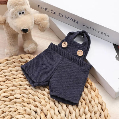 20cm Cotton Doll Clothes Fashion T-shirt Clothes Doll Overalls Suit Casual Wears Overalls Pants Dolls Clothes Accessories