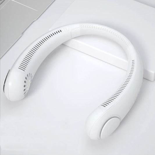 Handheld Fan Portable Mini Fan Portable Mini Leafless Hanging Neck USB Fan Battery Operated for Outdoor Use