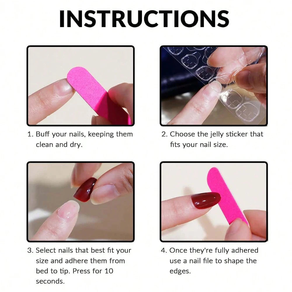 24PCS Long Coffin Pink Press On Nails Fake Press On Nails Gradation Press On Nails Summer Nails