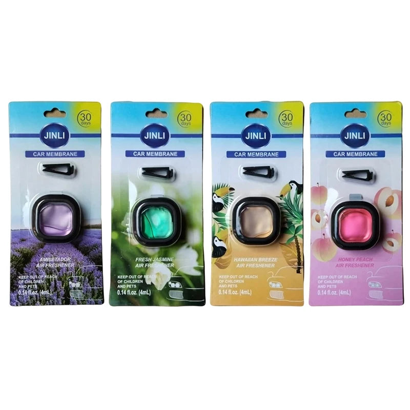 Long-Lasting Car Air Freshener Vent Clip Essential Oil Scented Odor Eliminator 0.14oz Alcohol-Free Fragrance For Fresh Car Smell