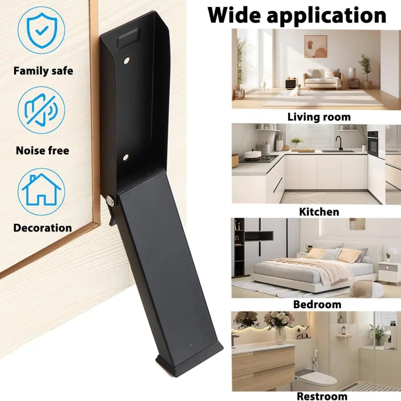 No Drilling Door Stopper Door-entry Windproof Stopper Door Stopper Anti-collision Safety Door Stoppers Home Magnet Door Stapper