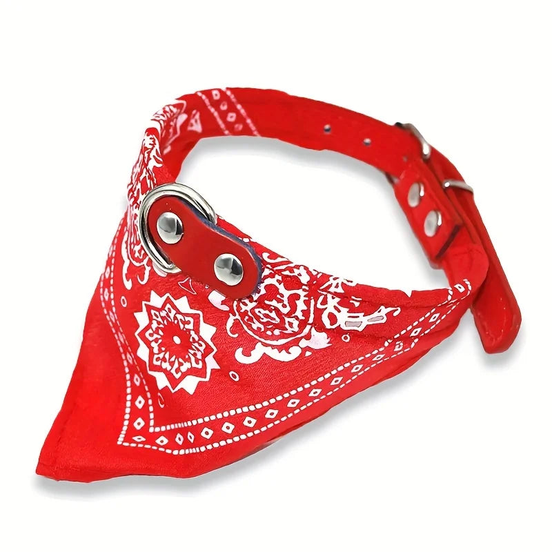 Pet Ethnic Style Soft Pet Dog Collar Adjustable Pet Cat Scarf Collars Neckerchief Pet Accessories