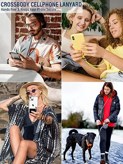 Phone Lanyard Universal Cell Phone Lanyard with Adjustable Nylon Neck Strap For iPhone 14 13 12 Pro X XR 8 7 Plus Hanging Rope