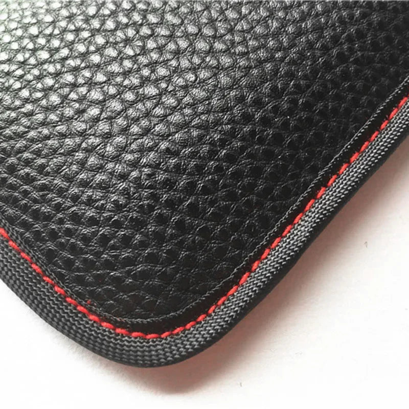 1x Car Anti-theft Car Key Fob RFID Signal Blocker Faraday Signal Blocking Pouch Bag Key Wallets Car Interior Accessories