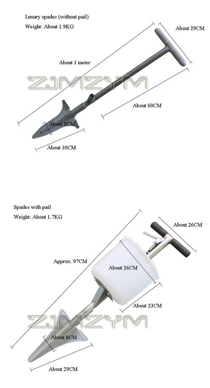 Fruit Tree Fertilizer Spreader Agricultural Hard Ground Deep Gun Small Agricultural Machine New Type Throwing Fertilizer Shovel