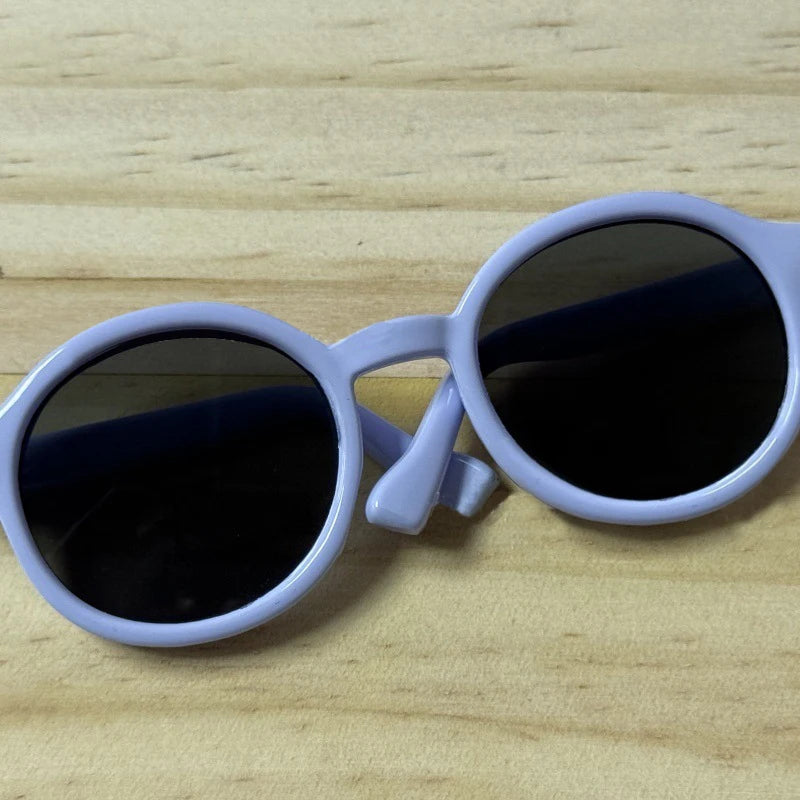 LABUBU 17cm Doll 6.5cm Transparent Glasses Stylish Sunglasses for 1/8 -1/4 BJD Doll Accessories