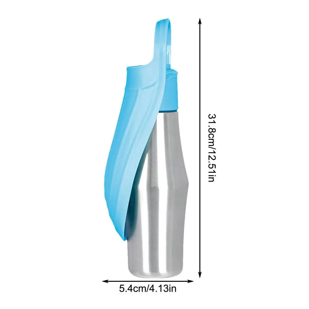 Travel Water Bowl For Dogs Portable Dog Water Bottle For Walking Leak Proof Foldable Water Dispenser Stainless Steel Water Bowl