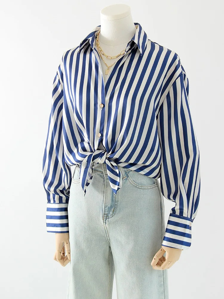 Office Wear Women Shirts Satin Blouse Luxury Pink Long Sleeve Formal Shirts Female Button Silk Tops For Women Elegant All-Match