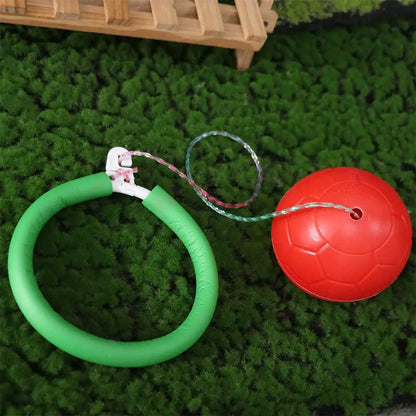 Foot Hoop Ball Foot Jumping Ball on String Skip Ropes Sports Reaction Training Ball Exercise Sports Height Growth