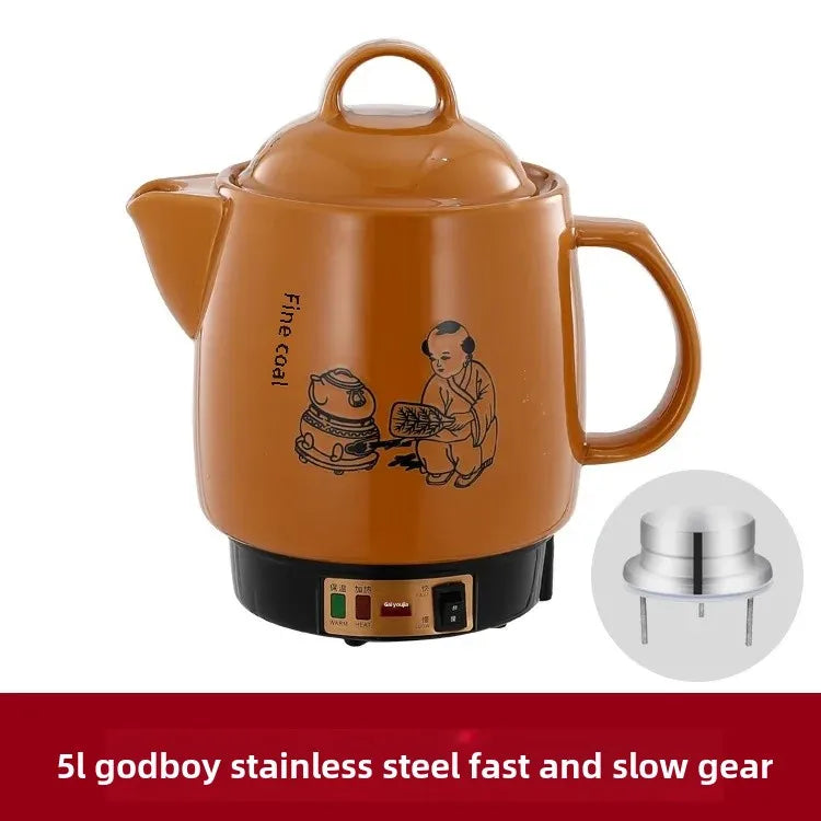 Shanyoujia Ceramic One-Piece Electrochemical Health Pot Automatic Boiling Medicine Pot Insulated Electric Heating Pharmacy Pot