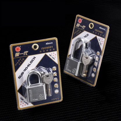 304 Stainless Steel Padlock Cabinet Outdoor Lock Head Furniture Lock Waterproof Rust-Proof Door Lock same key with 4 keys