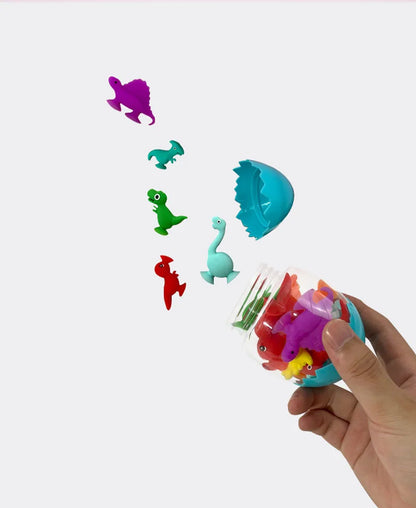 Baby Bath Toys Bathroom Suction Cup Set Soft Animal Dinosaur Building Blocks Children Funny Toy Parent-child Interactive Game