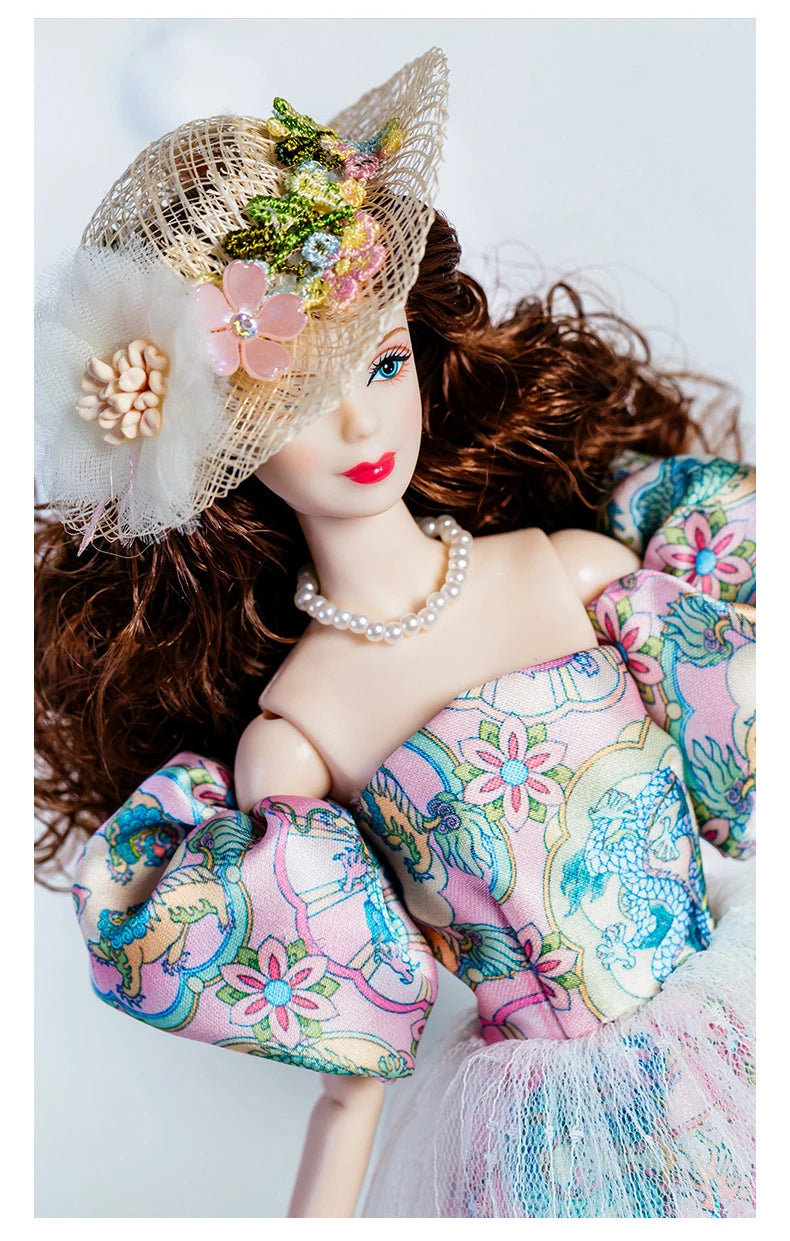 European Fashion Chinese Style Elements Accessories Set 32cm Supermodel Doll Clothes Suit Princess Dress DIY Toy Collector Gifts