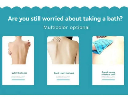 3 PCS Three-piece Bath Set, Rub Bath and Bath Artifact, Household Long Rub Back Towel, Bath Gloves, Bath Flower Set