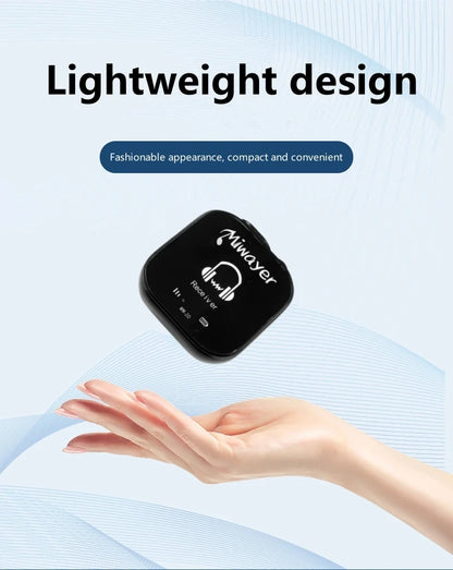 Miwayer 5.8G Wireless In Ear Monitor System Transmitter Receiver System IEM System with Transmitter Receiver Automatic Pairing