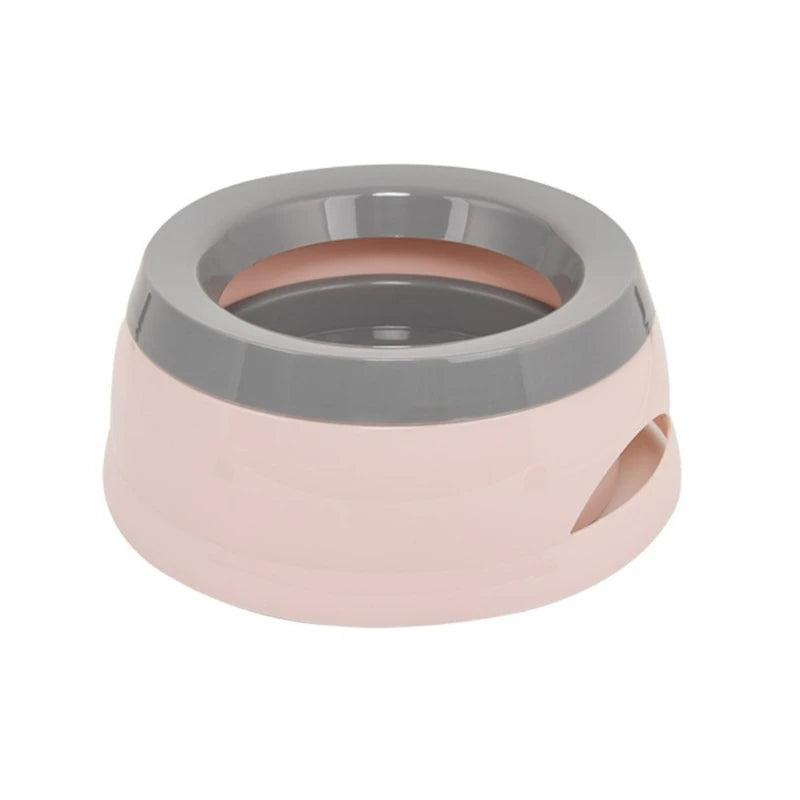 E15D 25oz Dog Water Bowl 750mL No Spill Slow Water Feeders Spill Proof Pet Bowl