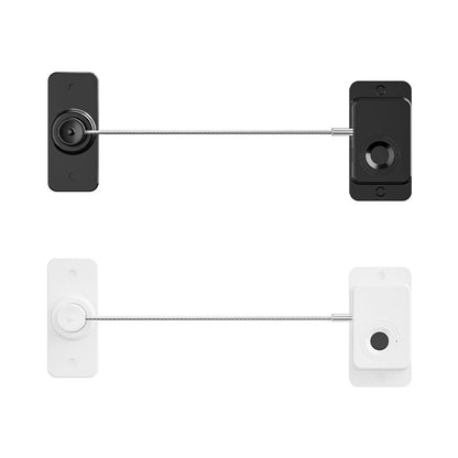 Rechargeable Fingerprint Lock Child Safety Lock Cabinet Fridge Drawer Door Lock Stainless Steel Cable Protection Home Security