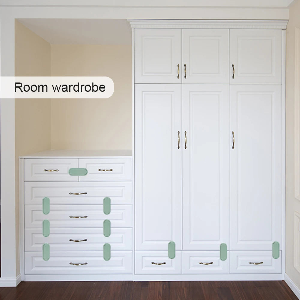 Kids Multifunctional Safety Locks Baby Anti-pinch Hand Lock Cabinet Cabinet Door Lock Baby Protective Refrigerator Drawer Locks