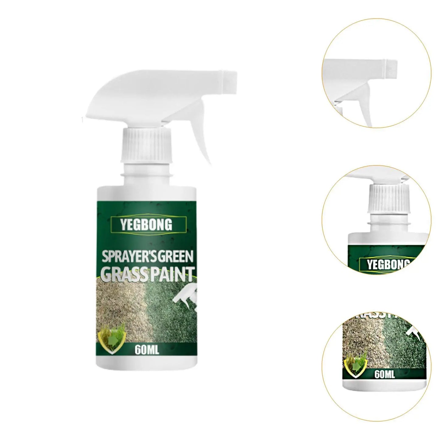 60ml Green Lawn Spray Lawn Maintenance Premium Grass Dye for Yard Garden