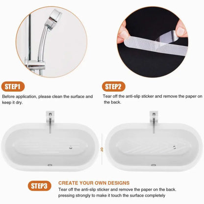 New Anti-Slip Strips Shower Stickers Bath Safety Strips Transparent Non Slip Strips Stickers for Bathtubs Showers Stairs Floors