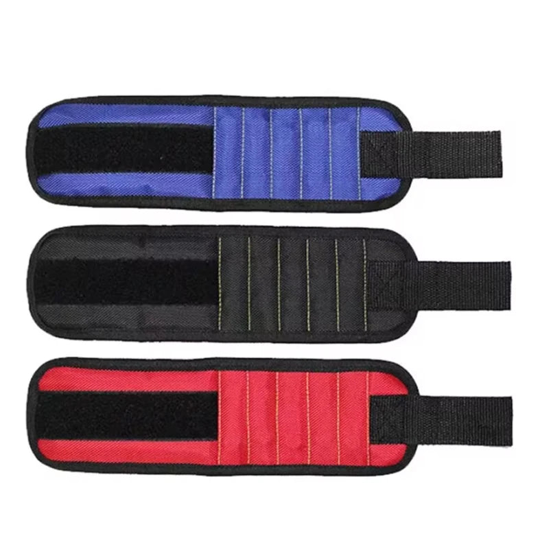 Magnetic Wristband for Holding Screws,Nails,Drilling Bits,Wrist Tool Holder Belts with Strong Magnets,five Rows of Ten Magnets