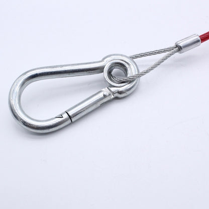 Trailer Dismounting Safety Rope with U shaped Clip and Carabiner Ensure Safe Towing Journey Stainless Steel High Quality