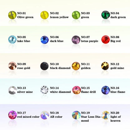 1Bag 6 Grid Dental Rhinestones Tooth Rhinestones Teeth Jewelry Dental Crystal Teeth Whitening Teeth Decoration